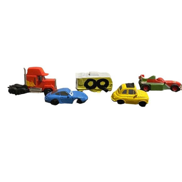 Disney Pixar Cars Mini Race 5 Pack Mack Arvy Francesco Bernoulli Luigi Sally - Picture 2 of 13